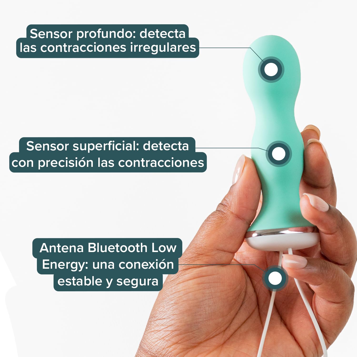 Perifit Care Estimulador y Ejercitador de Suelo Pélvico con App – Sonda Kegel con Biofeedback Médico para Incontinencia Urinaria & Recuperación Postparto – Dispositivo Médico CE