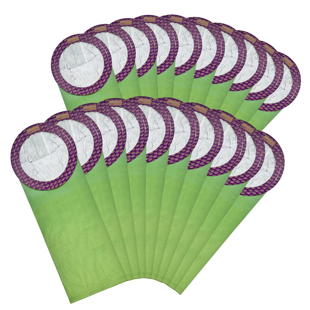 Photo 1 of 20 Pack 100331 Backpack Vacuum Bags Compatible with ProTeam 10 QT Backpack Vacuum Cleaner?Replace Part #100331 Open Cirular Collar (10 QT)