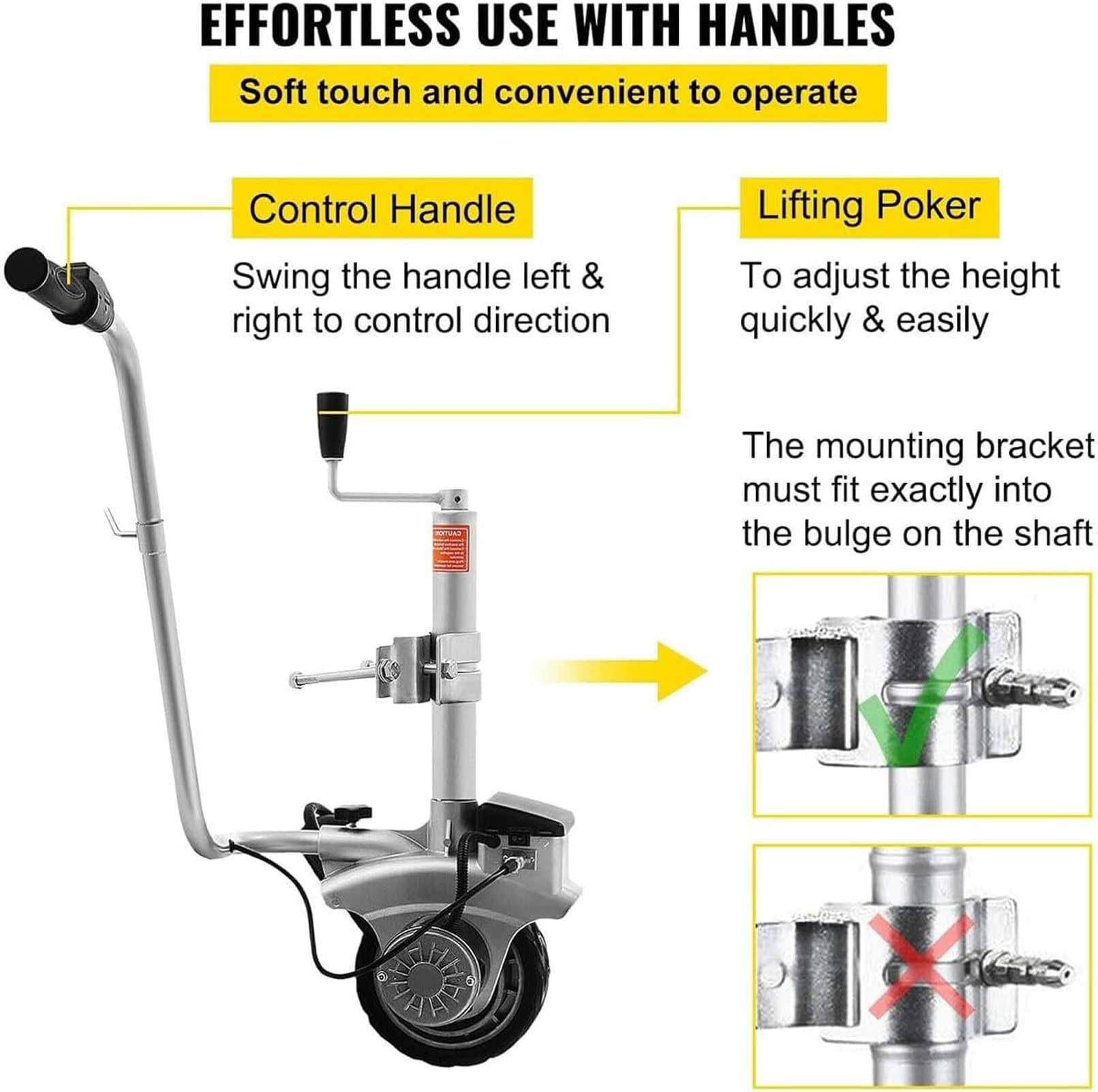 Amazon.co.jp: 電動ミニトレーラームーバー、最大荷重5504.5ポンド