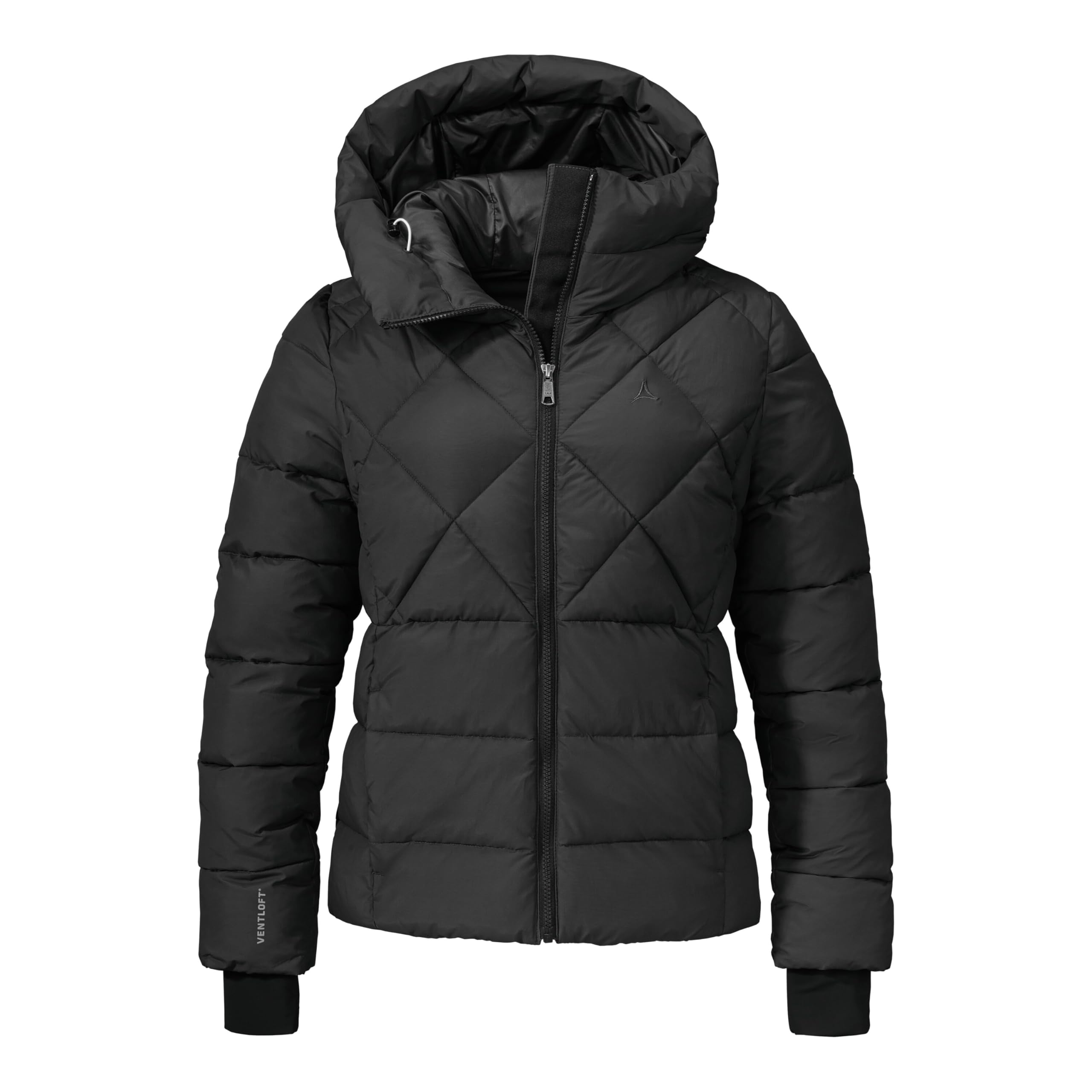 Schöffel Damen Ins Jacket Boston L, warme Winterjacke aus recycelten Materialien, leichte Steppjacke mit Kapuze, winddicht und wasserabweisend