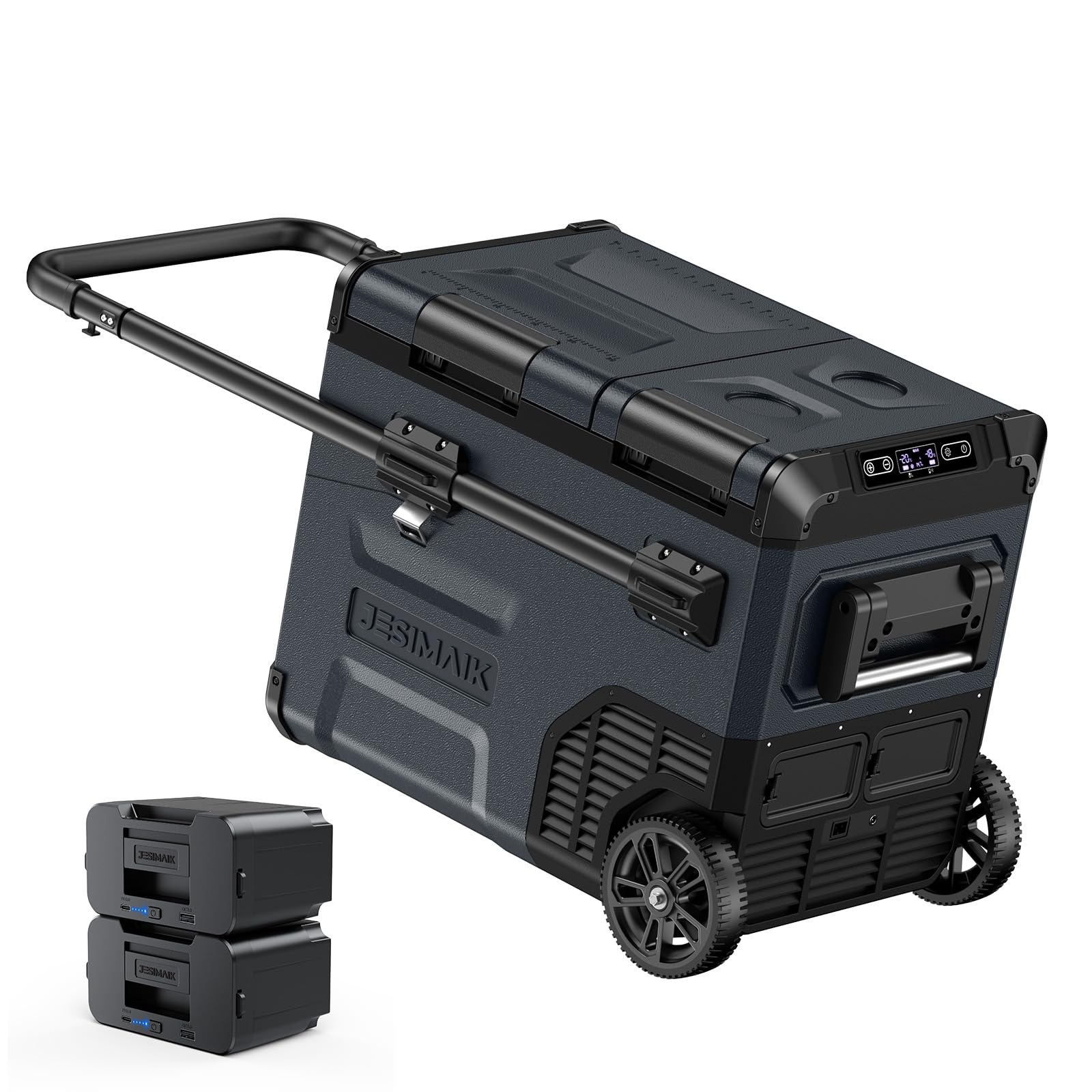 Amazon.co.jp: JESIMAIK 車載冷蔵庫 E45 45L -20℃～10℃ バッテリー2個  