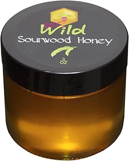 Bee Wild 100 % Pure Raw Organic Unfiltered Honey - Sourwood, 3 ounce