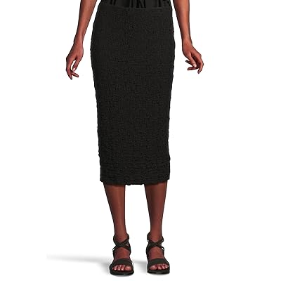 Eileen Fisher Petite Bubble Jacquard Straight Skirt Women