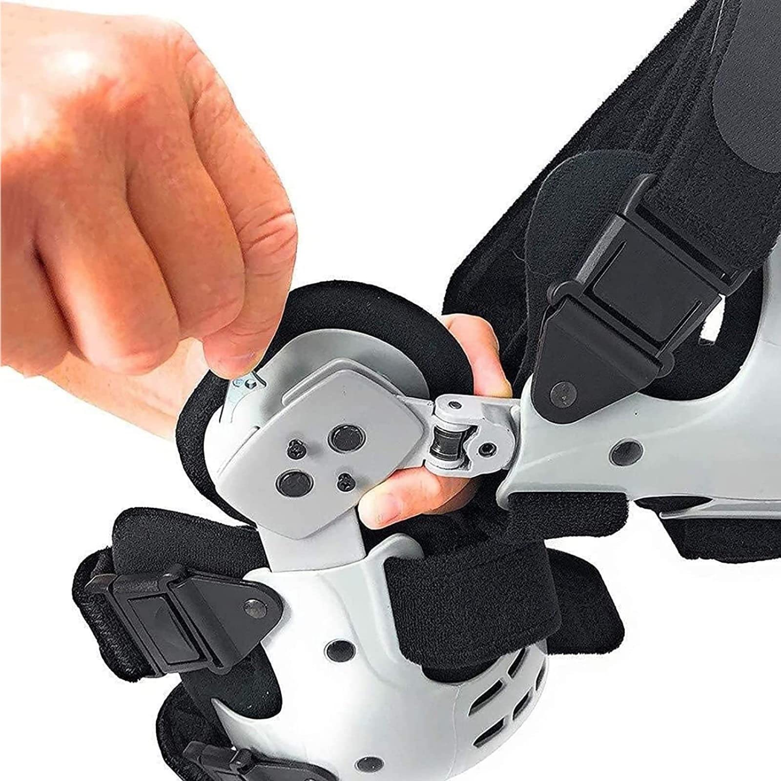 Descargador de Rodilleras OA, Órtesis de Rodilla con Bisagras Ajustables, Rodillera para Dolor de Artritis, Osteoartritis, Dolor Y Degeneración de Las Articulaciones de La Rodilla, Tamaño Universal