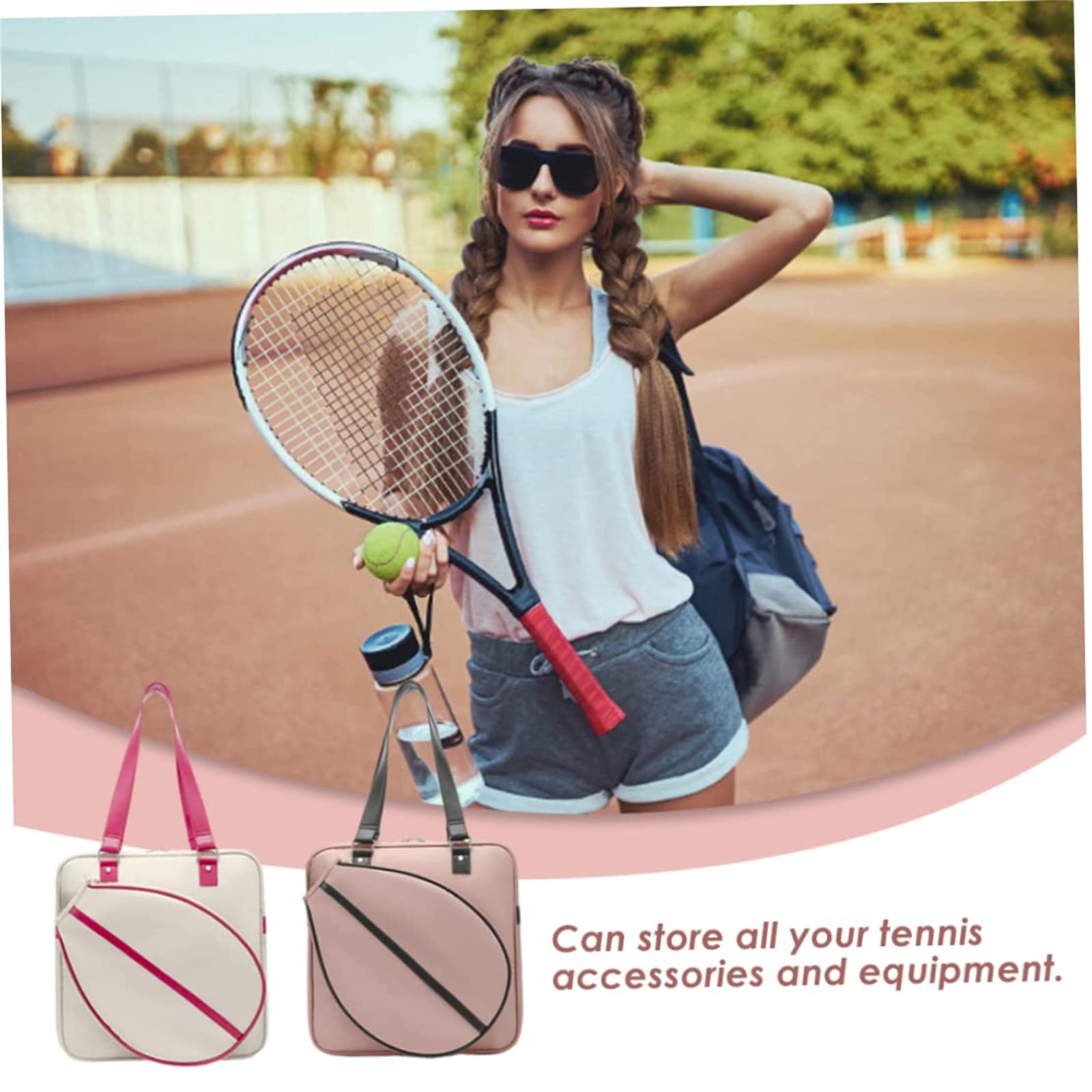 Zenithia Mochila para Equipo de Raqueta de Gran Capacidad,Bolsa de Mano para Tenis,Soporte para Raqueta de Tenis Resistente al Agua,Bolsas para Exteriores,Regalos para Amigos y niños