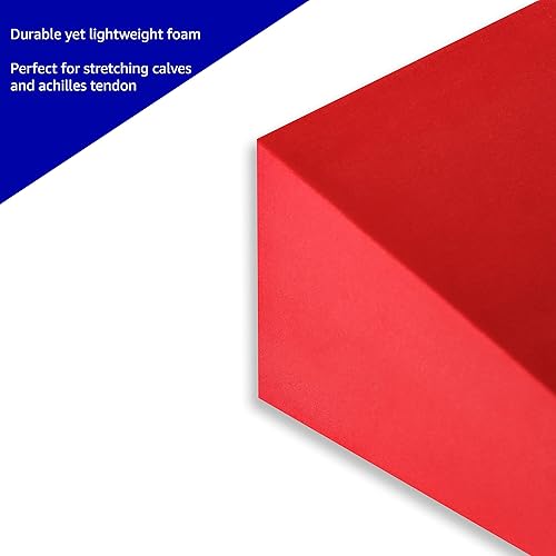 Miniatura 3 de Trademark Innovations Cuña elástica inclinada de espuma de 12" - Juego de 2 (rojo ladrillo)