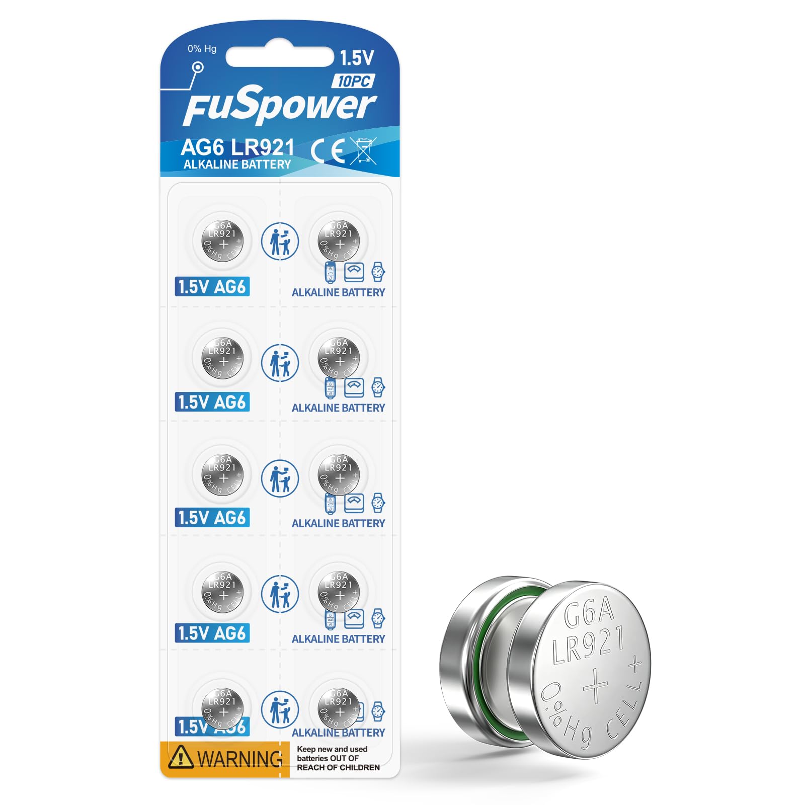 Photo 1 of Fuspower SR920SW Watch Battery - 10 Pack