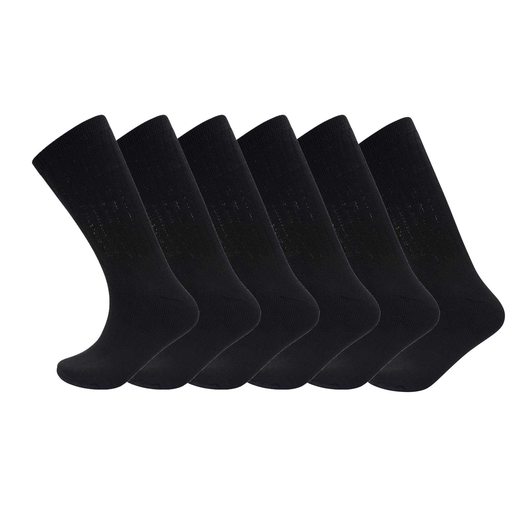 Sock Stack 6 Pairs Of Men's Merino Wool Socks, All Season Thermal Hiking Trekking Socks, Merino 7