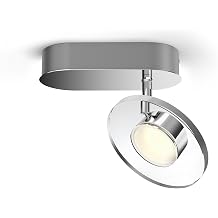 Philips myLiving Glissette WarmGlow Dimmable LED Spotlight, Metal, Chrome, 4.5 W [Energy Class A+]