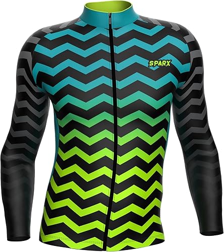 Miniatura 2 de Sparx - Camiseta de invierno para hombre, manga larga, forro polar térmico para clima frío (Zigzag, S), Puntos mezclados