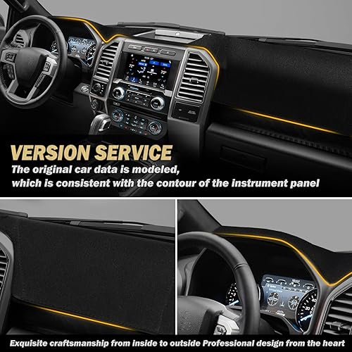 Miniatura 2 de Alfombrilla para cubierta de salpicadero compatible con Ford F150 2015-2018