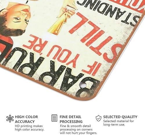 Miniatura 4 de Letrero de metal con texto en inglés «If You're Still Standing» («If You're Still Standing») para hombre, cueva, bar, garaje, herramientas,