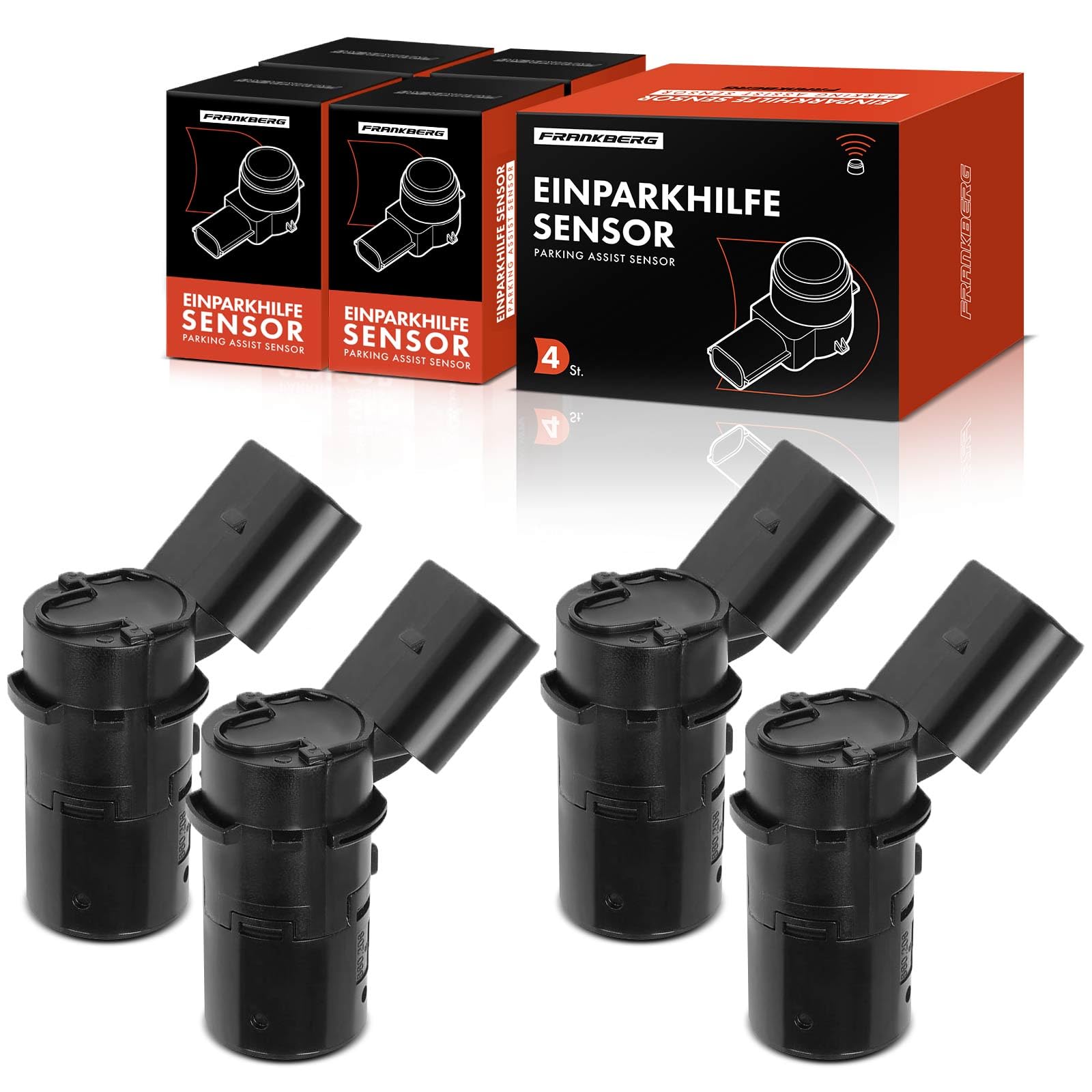 Frankberg 4 sensori di parcheggio anteriori e posteriori 358141251 | Compatibile con: A6 4B2 4B4, A4 Cabriolet 8H7, A6 Avant 4B5 4B6, A4 Cabriolet 8H7 B6 8HE B7, A6 4B2 C5, Allroad 4BH