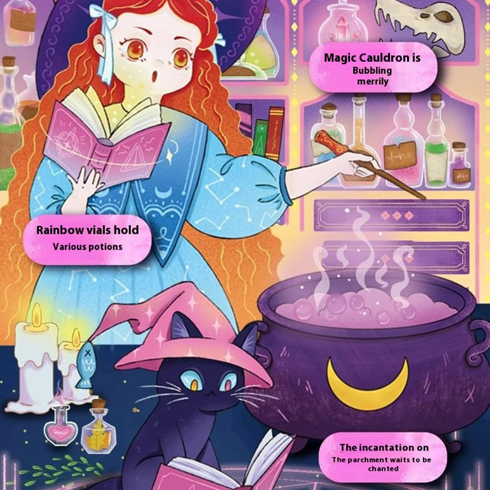 Halloween-Trank-Set – Set mit wissenschaftlichen Aktivitäten, pädagogisch | Kreatives Set für manuelle Aktivitäten, Geburtstage, Schulen, Abende für , Themenveranstaltungen