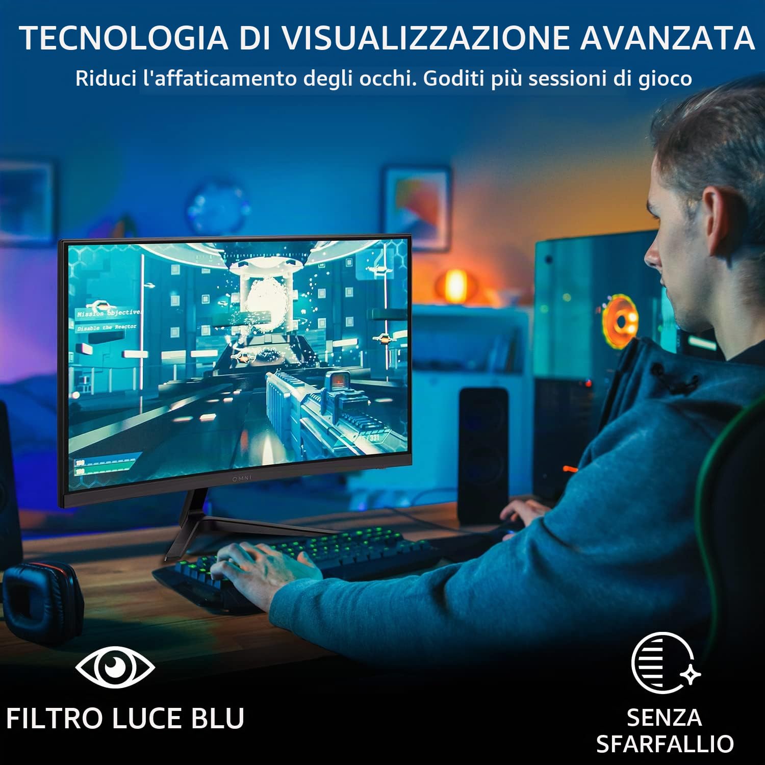 ViewSonic Omni VX2418-C 24-inch 1080p 165Hz Curved Gaming Monitor, with 1ms Response Time, AMD FreeSync Premium, 1500R Curve, Integrated Speakers.