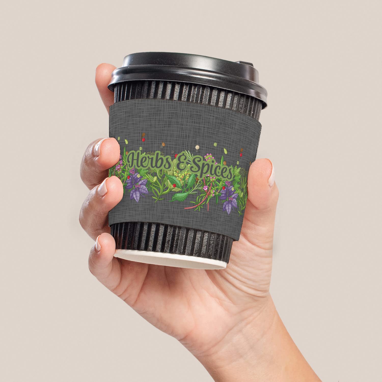 Personalized Herbs & Spices Coffee Cup Sleeve