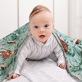 Baby Blankets for Boys Girls Fleece Blanket with Dotted Backing Super Soft Throw Blanket 30 x 40 Inches Woodland Animals