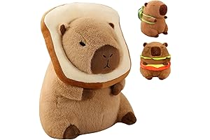 Yippee Plush Stuffed Capybaras with Lovable Wearable Toast Headset