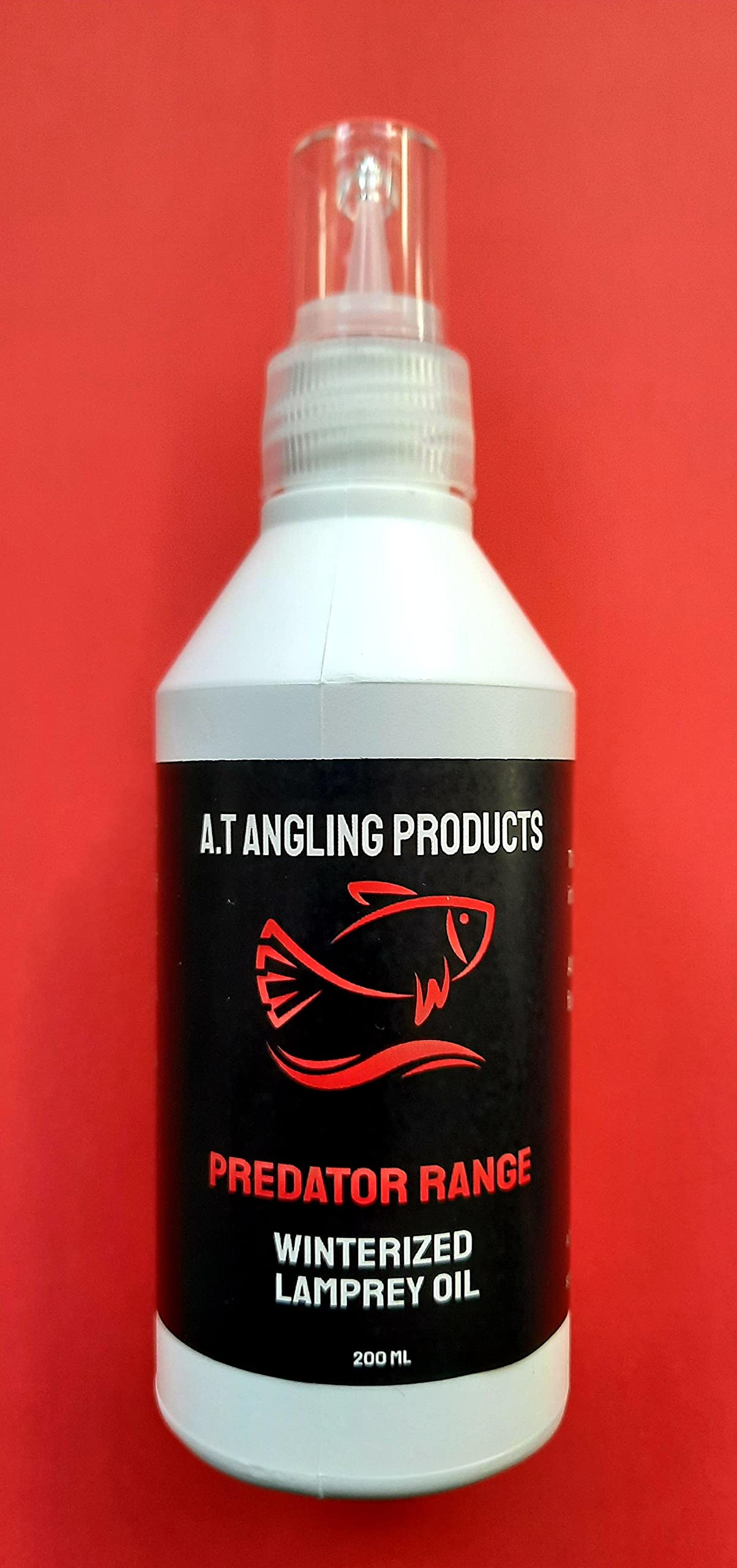 AT Angling products - Pike Fishing Oil - Lamprey - Winterized - 200ml Bottle - Pike - Catfish - Perch. Deadbaiting