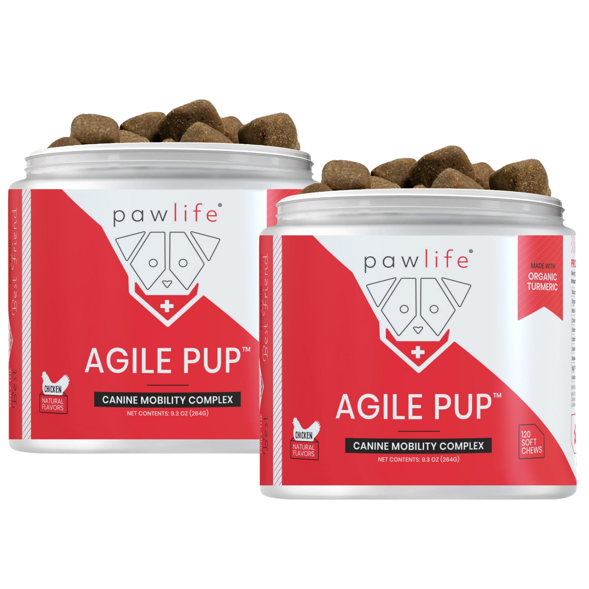 Arthritis Dog Joint Chews| Glucosamine, Chondroitin, Omega-3| MSM Support for Healthy Joints| 240ct Veterinarian Formulated Soft Chews| Up to 4-Month Supply