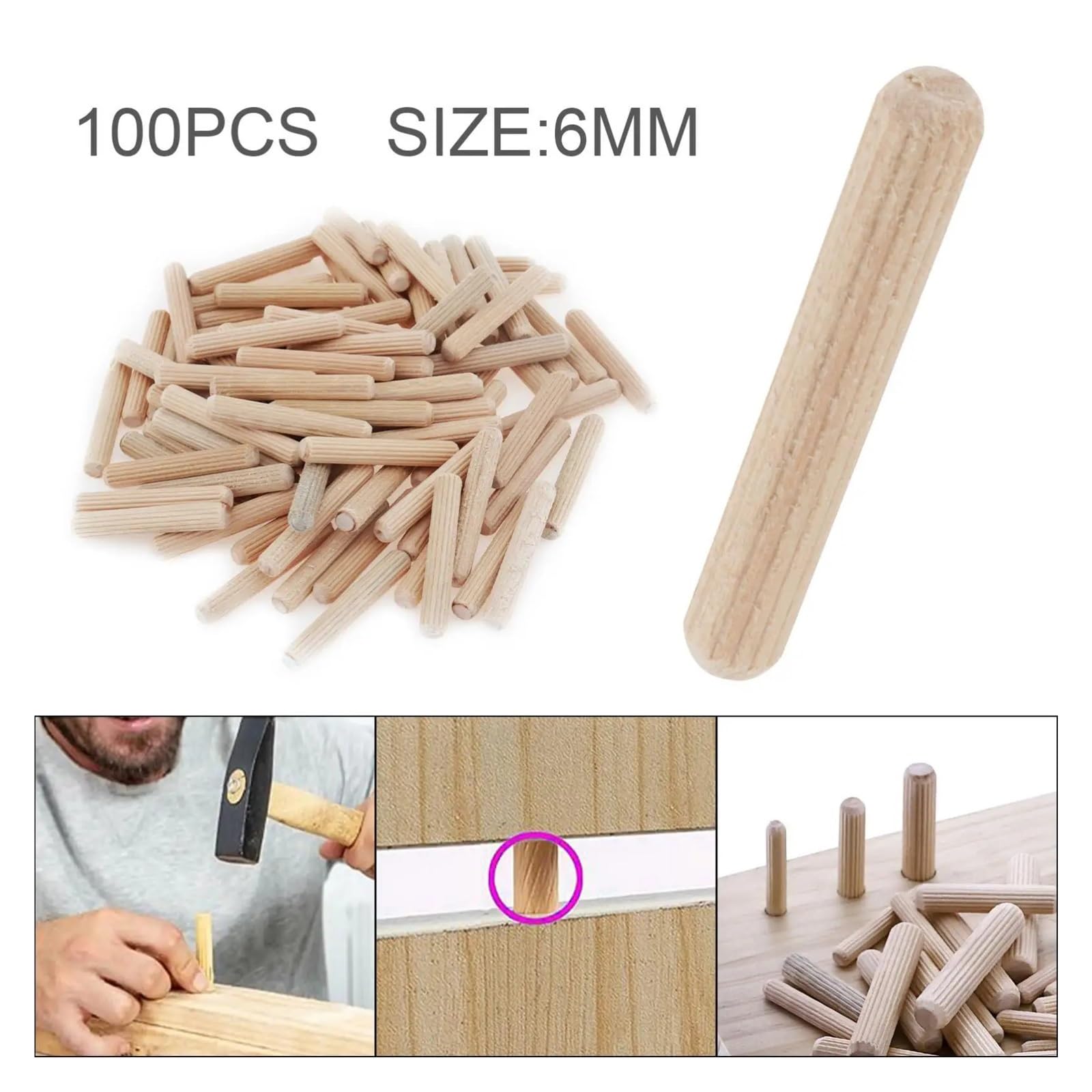 Tasselli in legno di duro