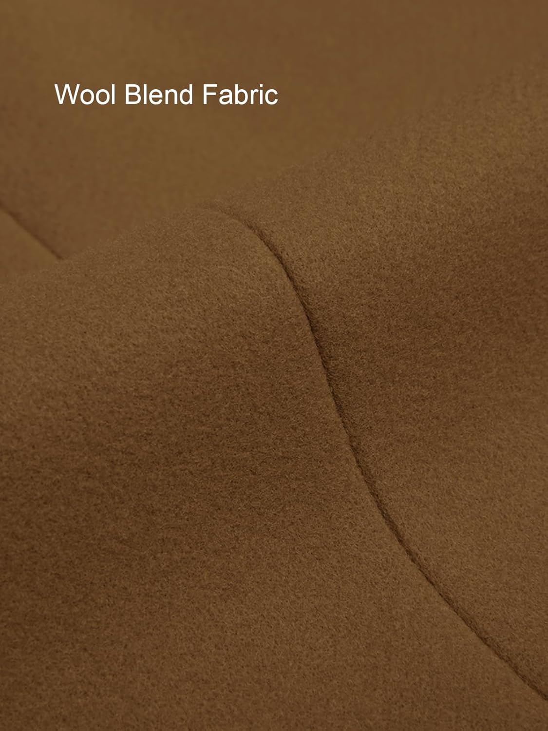 Runcati Men's Pea Coat with Detachable Plaid Scarfs Fall Single Breasted Wool Blend Trench Coat Winter Overcoat - Image 6