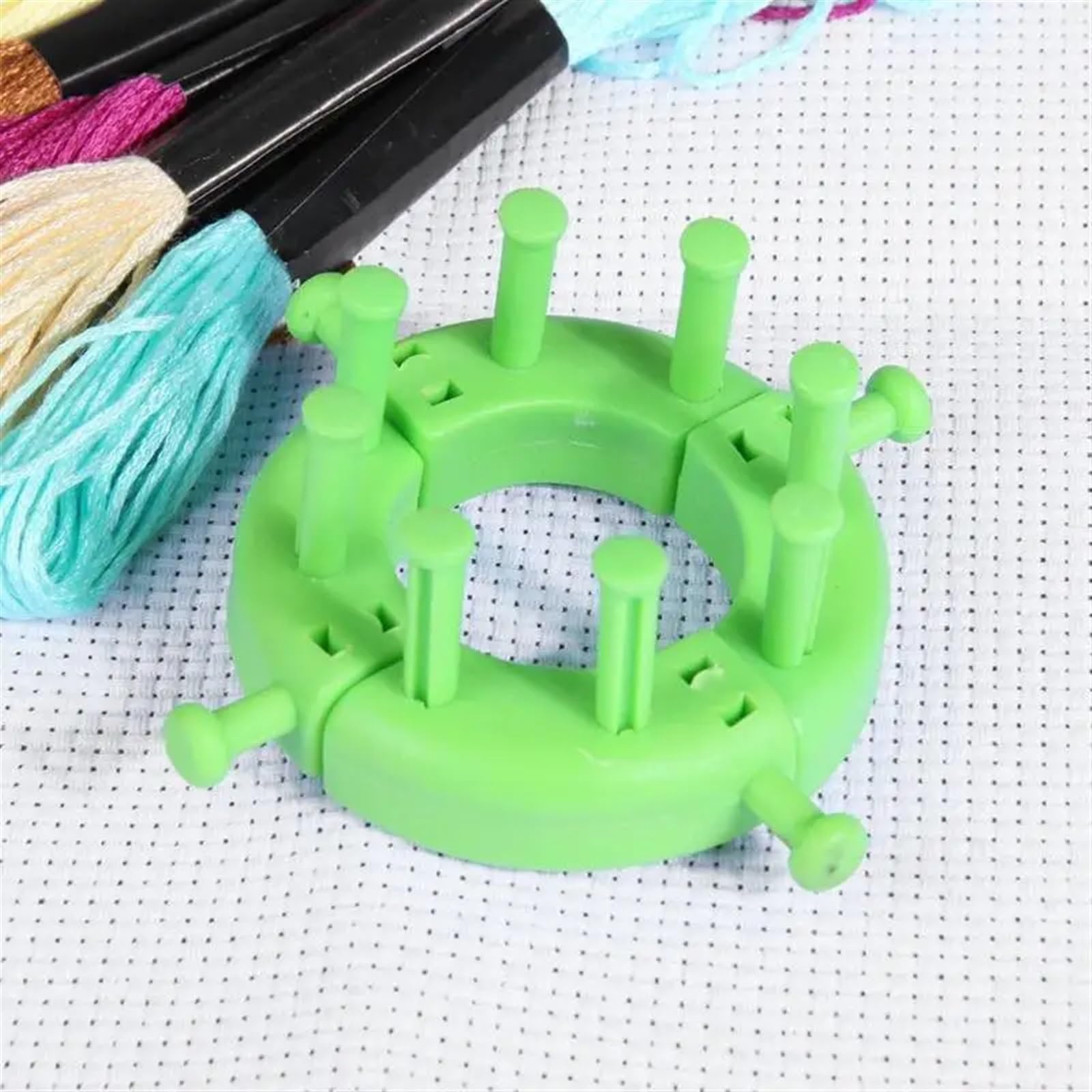 Strickrahmen Stricken Webstuhl DIY Gespleißt Webstuhl Geflochtene Rahmen Lange Ring Set Mit Haken Nadeln Stricken Gewebte Schals Hüte Socken