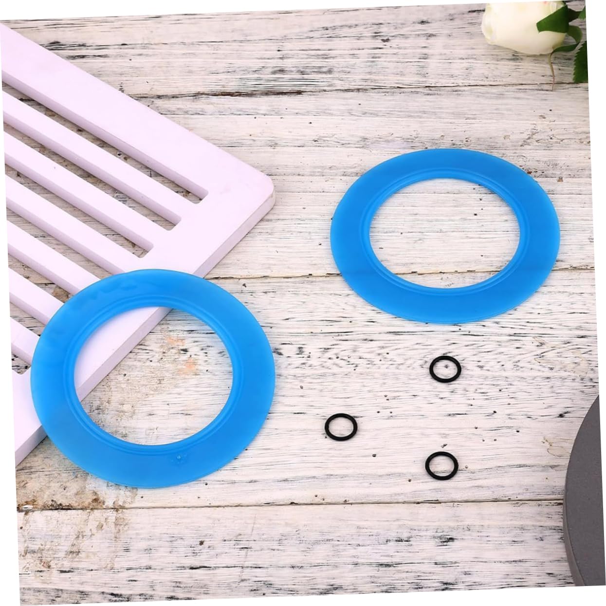 HOMSFOU 12pezzi Guarnizione Per Valvola Di Scarico Wc Sostituzione Facile e Resistente Compatibile Con Vari Modelli Di Toilette
