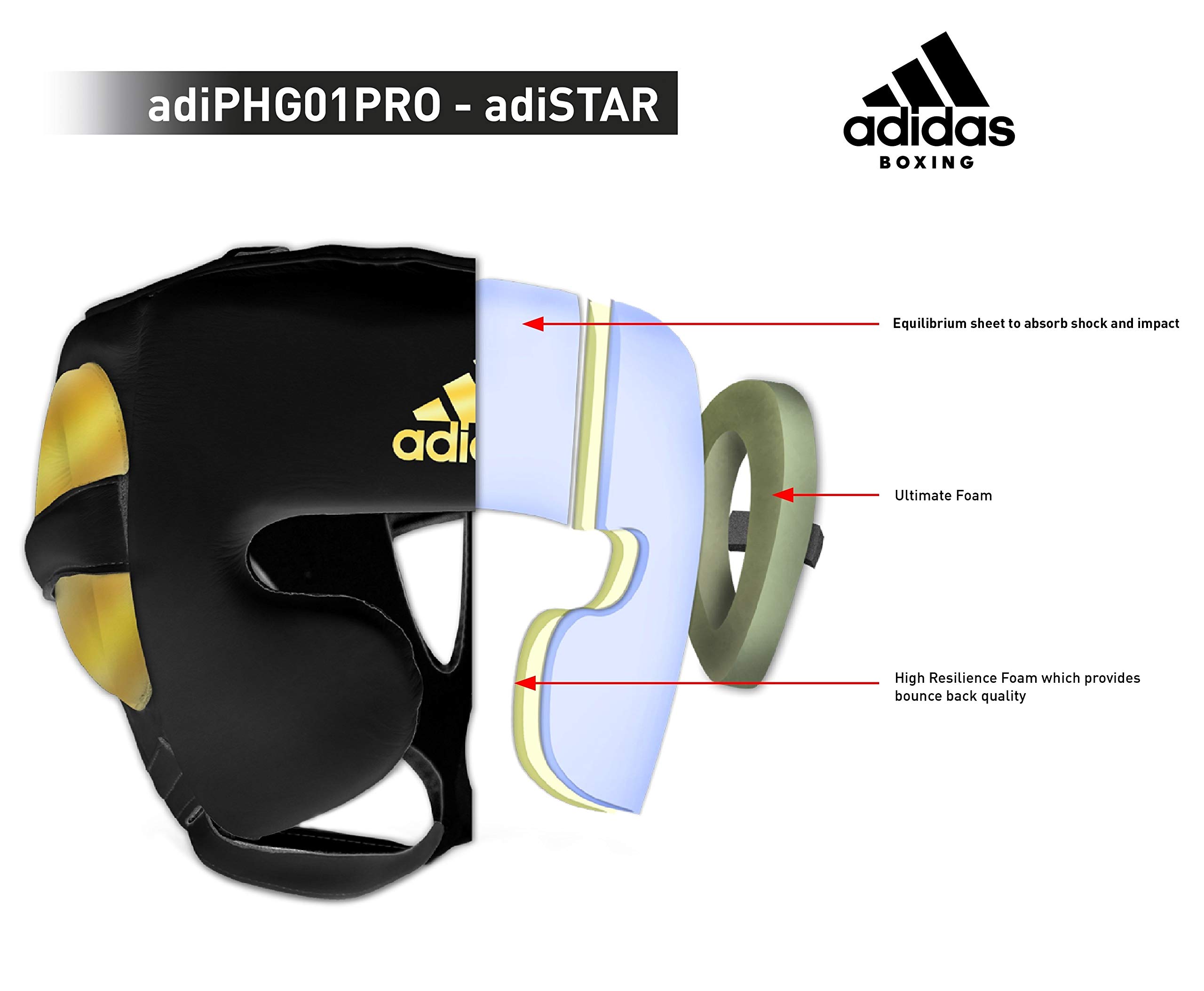 Adidas adiStar Pro - Copricapo da boxe