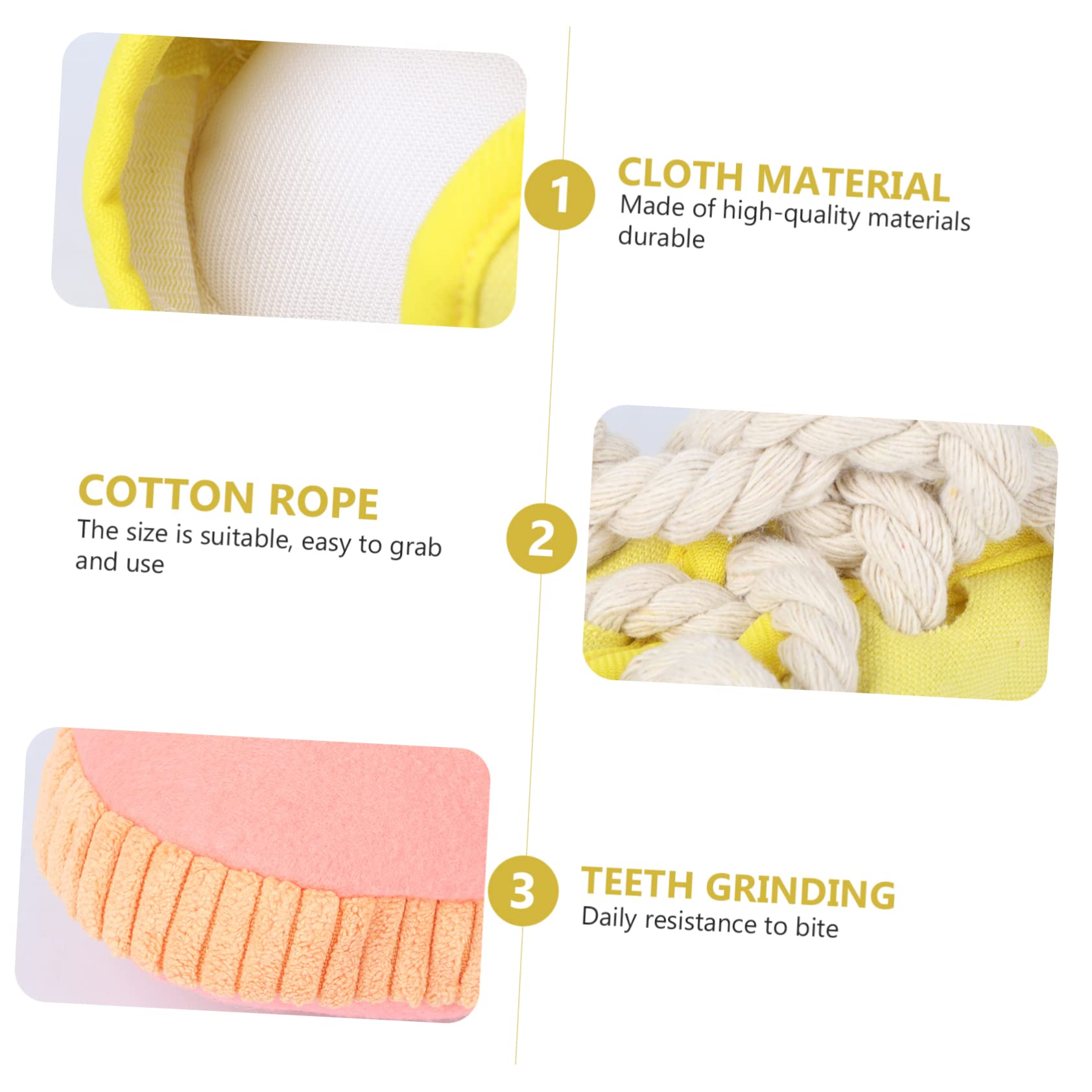 Toddmomy 3piezas Juguete para Mascotas Sonido Juguete Forma De Pantufla para Perros para Masticar y Limpiar Dientes Resistente y Duradero