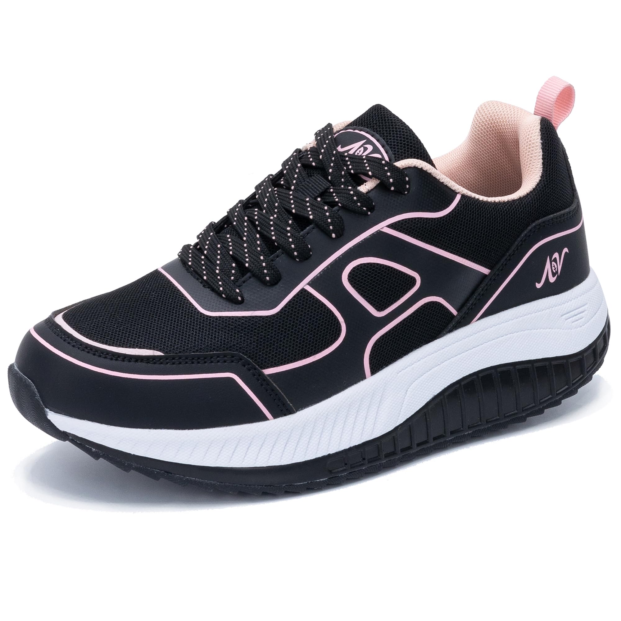 Womens Walking Shoes Arch Support Orthotic Sneakers Tennis Plantar Fasciitis Foot and Heel Pain Relief Rocker Bottom Shoes for Standing All Day US 6-11-image-39