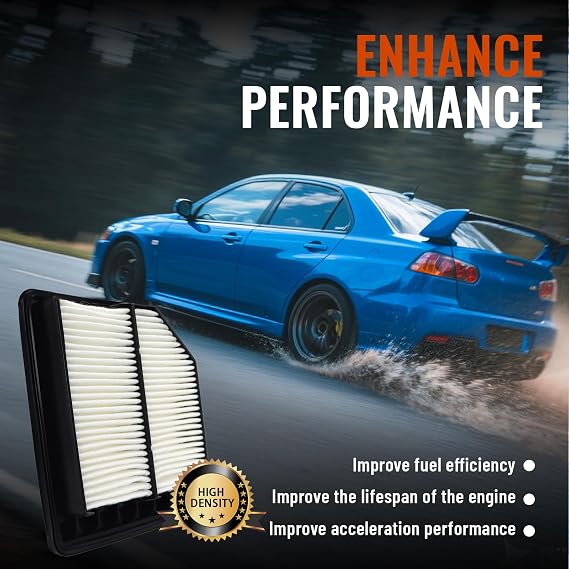 2PCS Engine Air Filter CA10165 for 2012 2014-2015 Honda Civic 1.8l and with Cng Engine, 2006-2011 Civic 1.8l