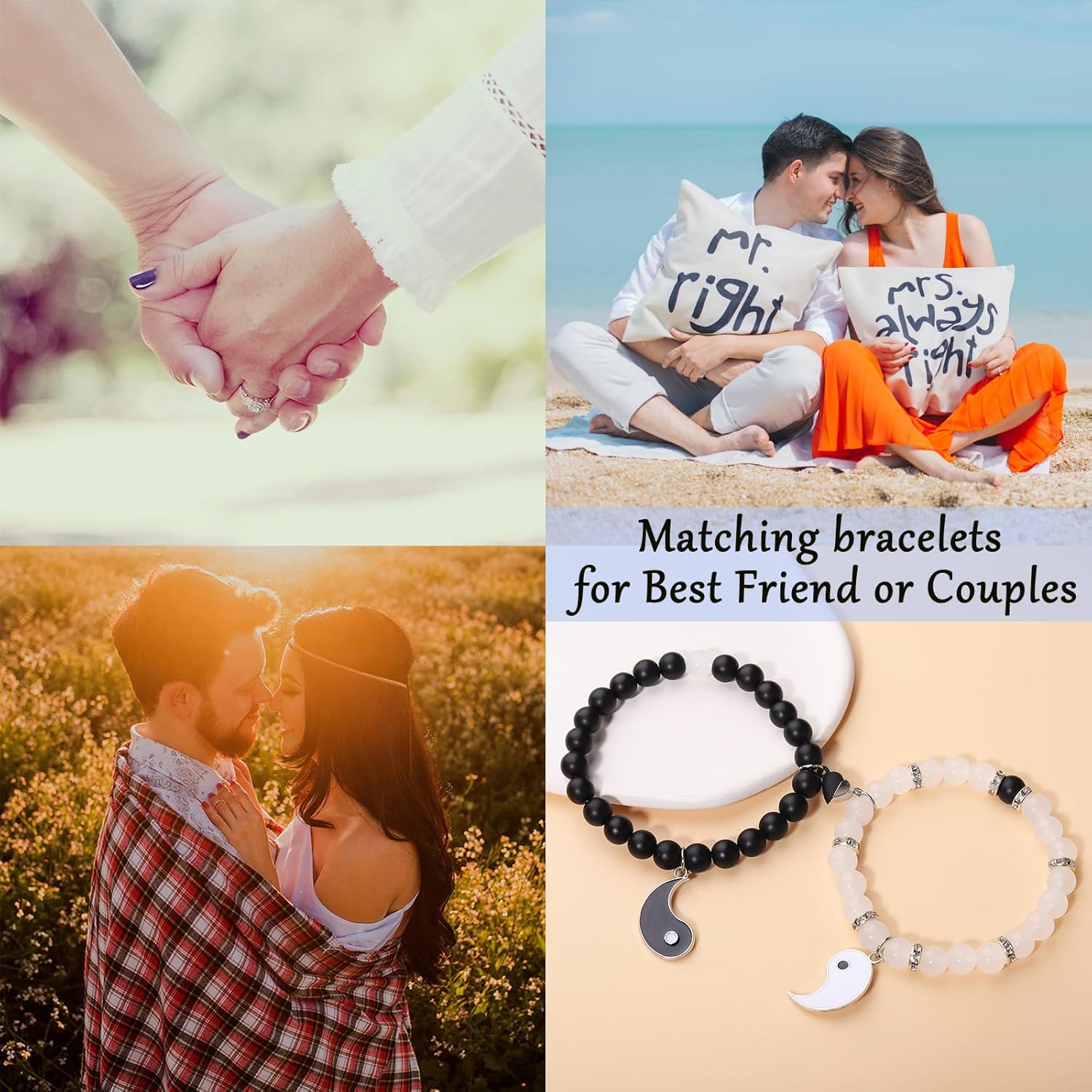 Friendship Bracelet Shein Couple Bracelets Couples Bracelets 2Pcs