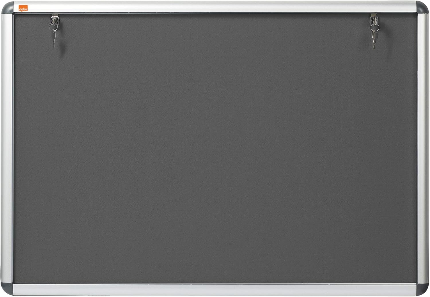 Nobo Slim Display Cabinet Noticeboard A1-907 mm x 661 mm, Grey