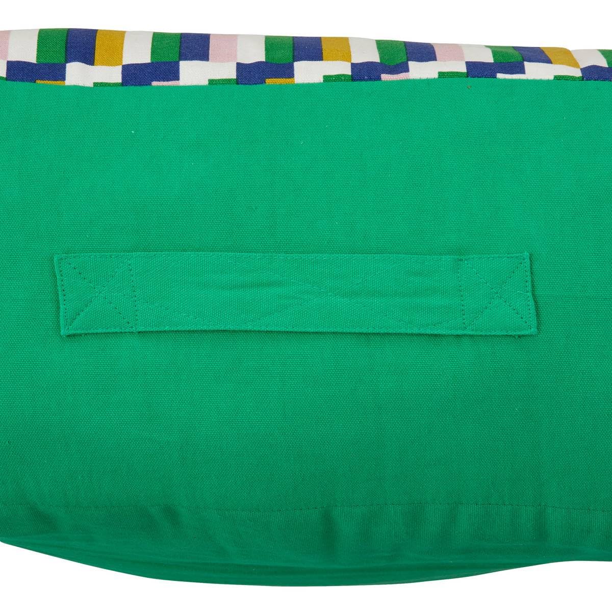 ATMOSPHERA CREATEUR D'INTERIEUR Cojín de Suelo Impreso Disso 48 x 48 x 21 cm Verde