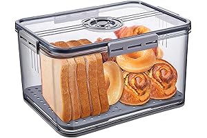 Time-Recording Bread Storage Container: Preserve Bread, Toast, and More.