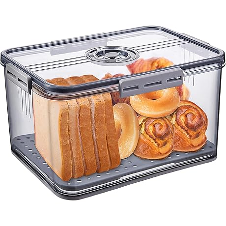 Time-Recording Bread Storage Container: Preserve Bread, Toast, and More.