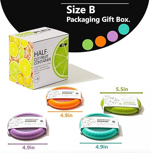 Miniatura 5 de SOOPLEU Juego de almacenamiento de cebolla y aguacate, ideal para cebolla roja, guacamole, tomate, sirve como guardián de ajo, kit de 4 piezas