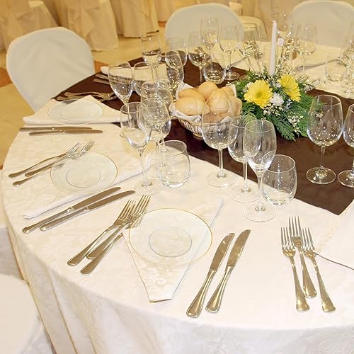 Miniatura 6 de Zhehao 150 platos de postre de plástico transparente para boda, 7.5 pulgadas, platos de ensalada de oro transparente para aperitivos, cargador de