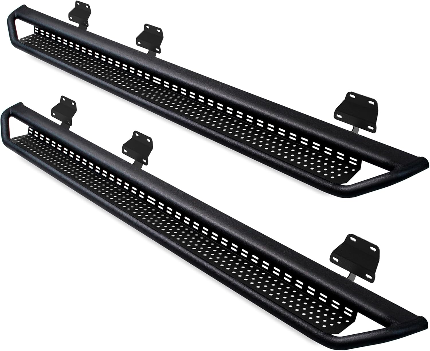Running Boards Compatible with 2015-2025 Chevy Colorado/GMC Canyon Crew Cab, Drop Step Side Steps Step Bars, Integrated Design Black Powder Coated