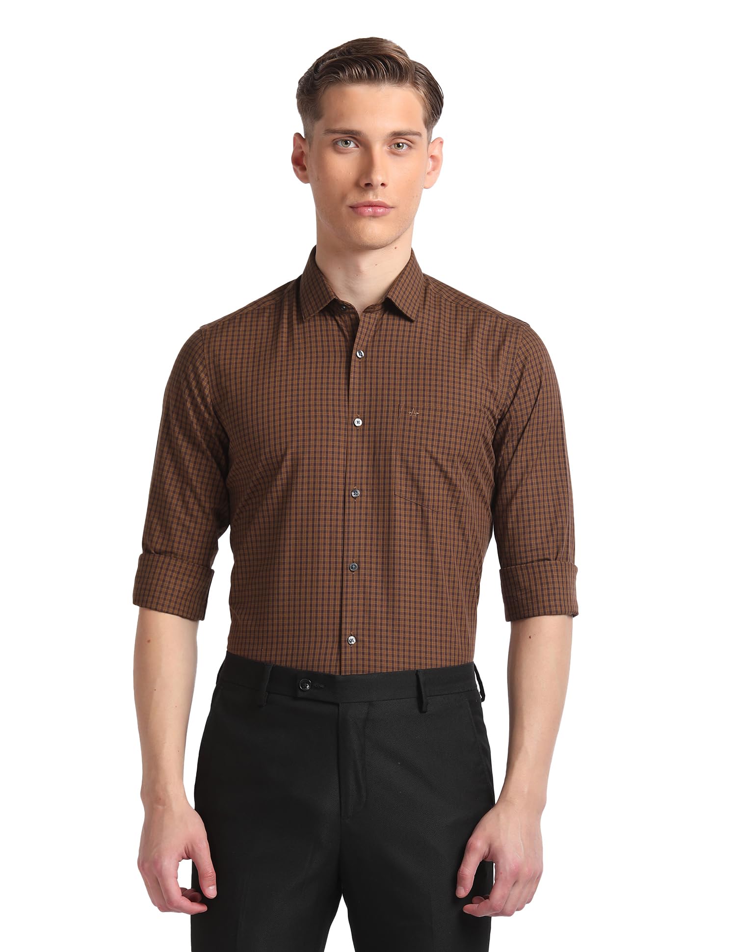 Men's 100% Cotton Slim Fit Shirt-image-11