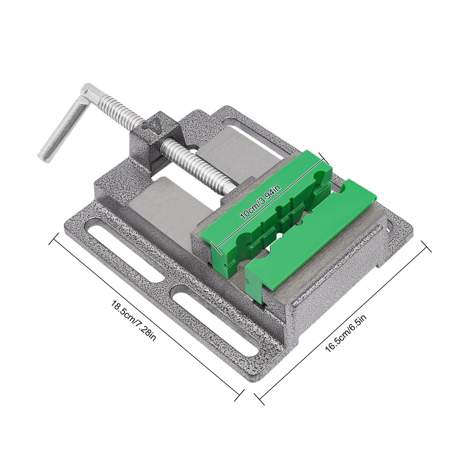 4" Wiertarka Prasowa Zacisk Wiertarski Z 2-częściowymi Magnetycznymi Podkładkami Imadła Wielorowkowy Zestaw Podkładek Metalowych Precyzyjna SiłA Zacisku(Blue)