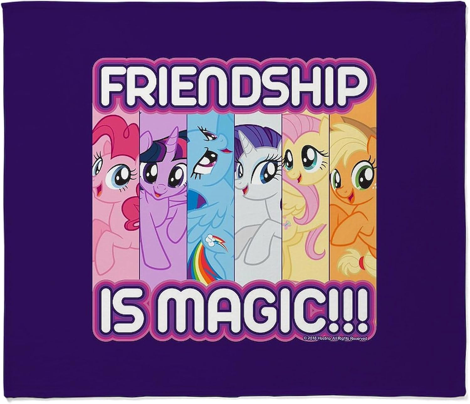 CafePress My Little Pony Friendship is Magic Throw Blanket Super Soft Fleece Plush Throw Blanket, 60"x50"