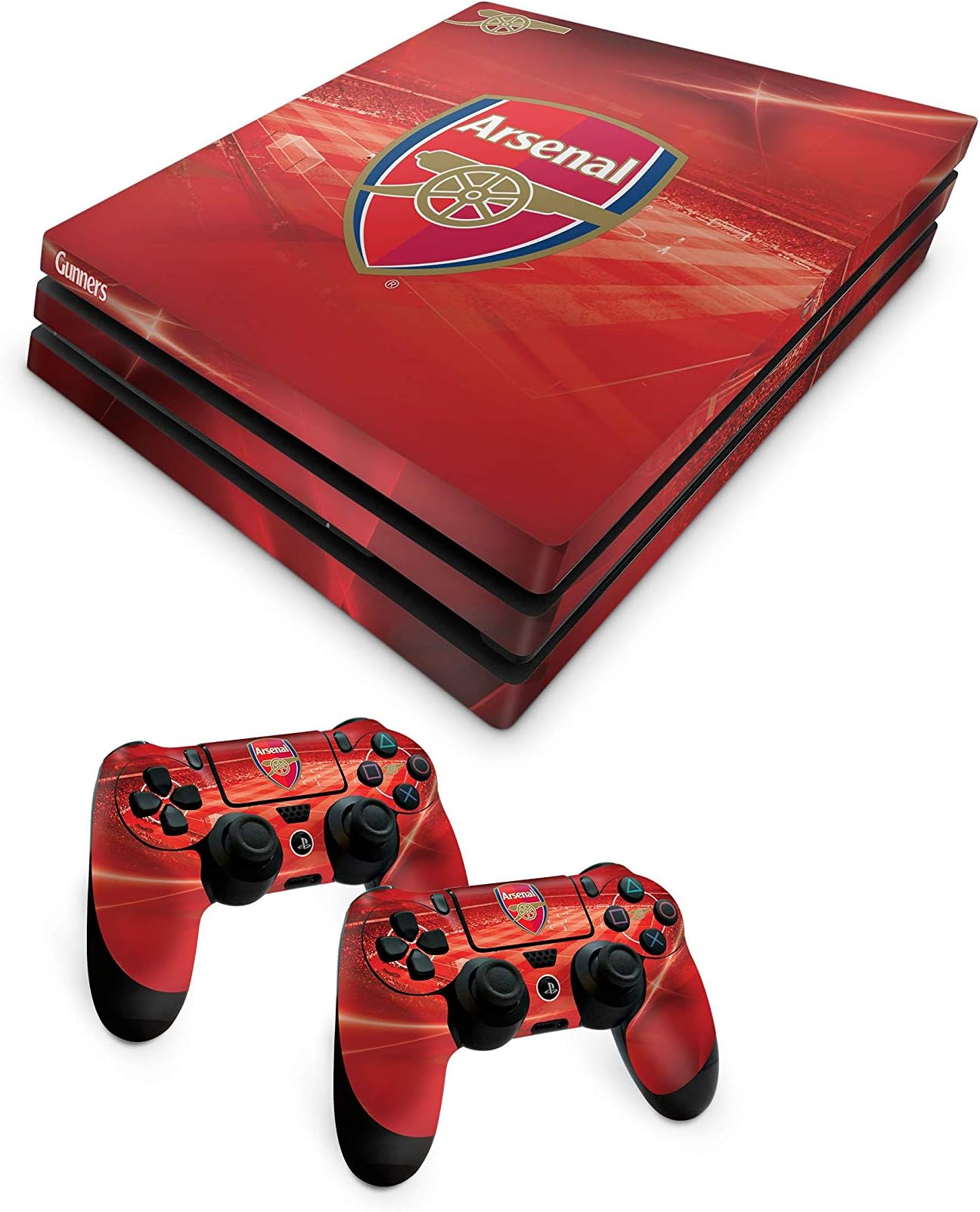 Official Arsenal FC PS4 Pro Console Skin and 2x Controller Skin Combo Pack