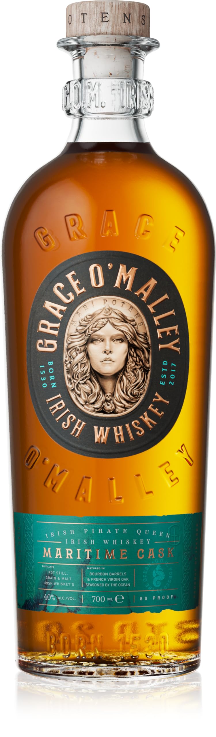Grace O' Malley Irish Pirate Queen Whiskey Maritime Cask 40% Vol. 0,7l