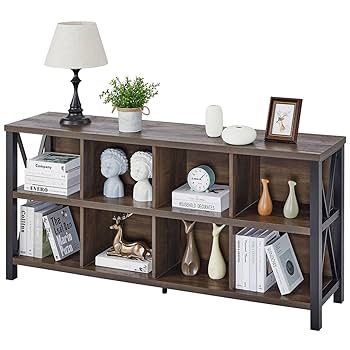 Amazon｜FATORRI 8キューブストレージオーガナイザー本棚、素朴