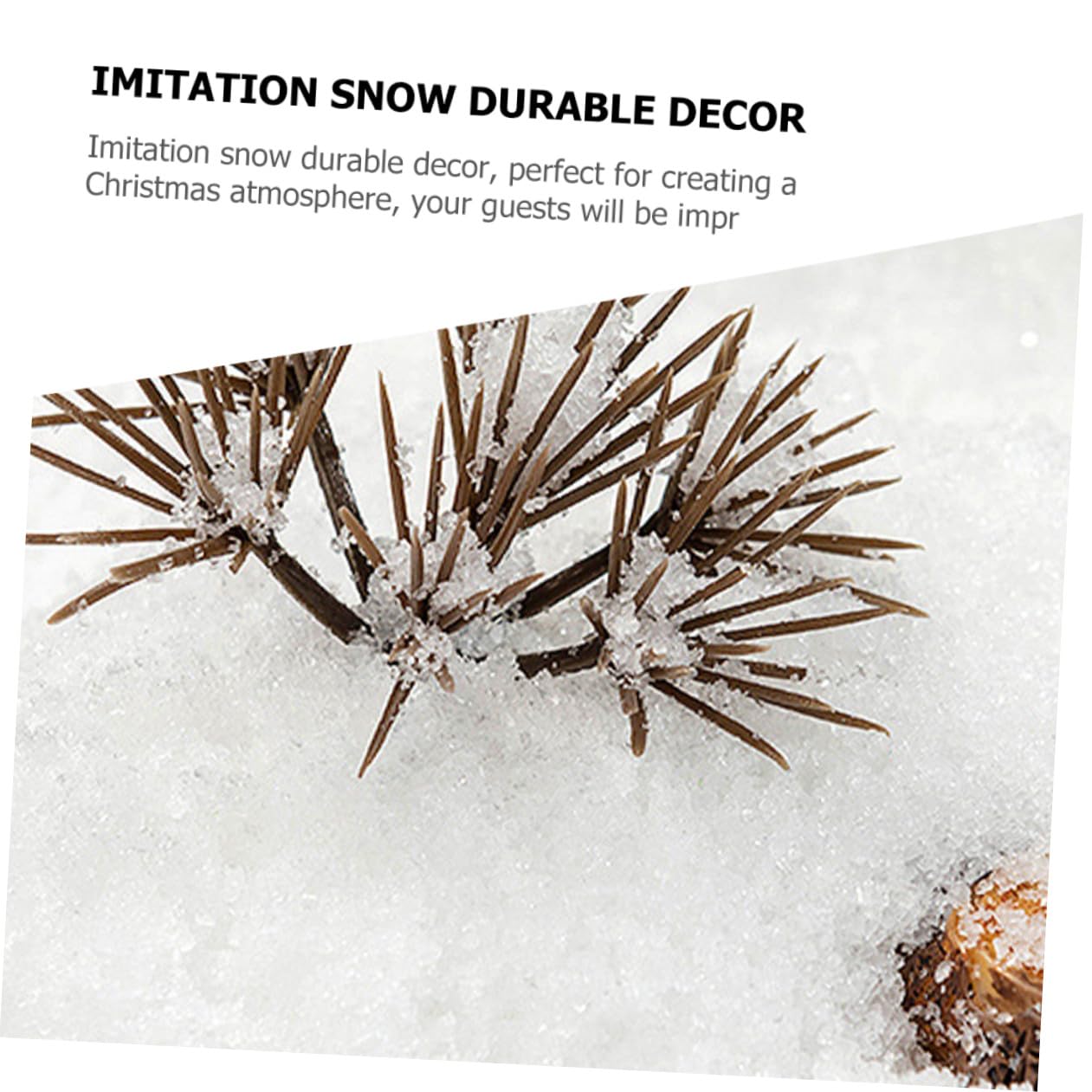 ABOOFAN 3 Packungen Künstliches Schneepulver Weihnachtsbaum Weihnachtsdekor Schneespielzeug Weihnachtsschneekugeln Kunstschnee Schneeflockendekor Schneekugel Set Gefälschte Schneebälle