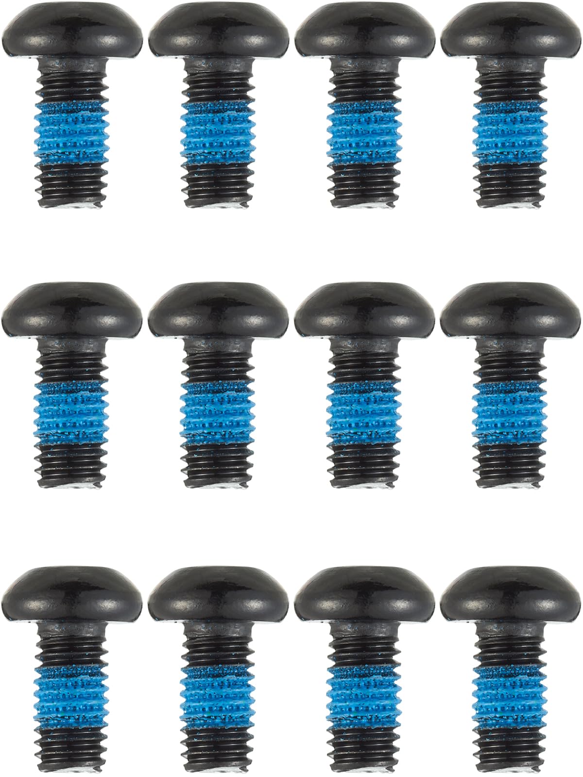 Bicycle Disc Brake Bolts Bike T25 Rotor Screws M5x10mm for Mountain Bike,Roadbike,BMX- 12 Pcs (Black)