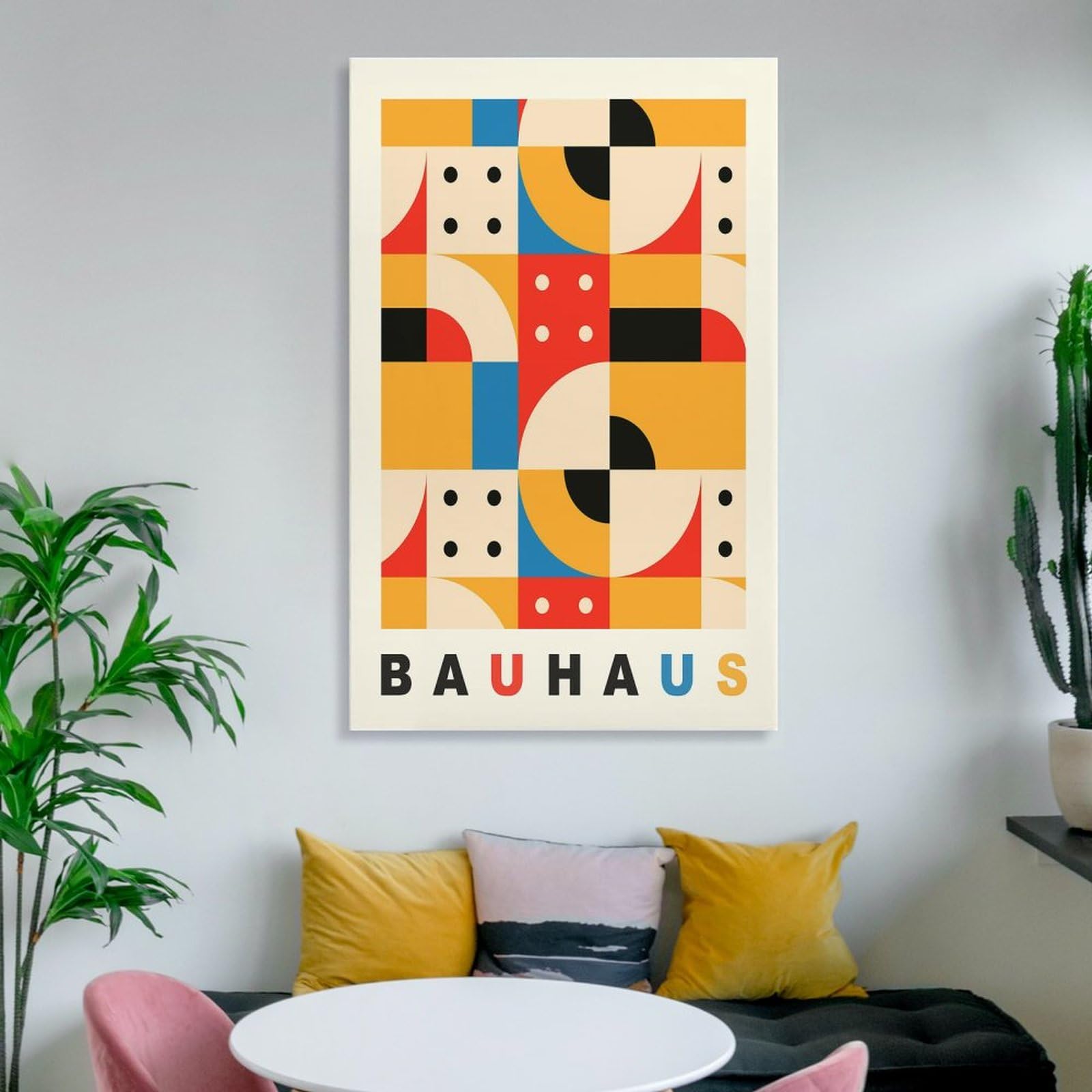 Amazon.co.jp: Bauhausバウハウス抽象幾何学アートポスター 印刷 