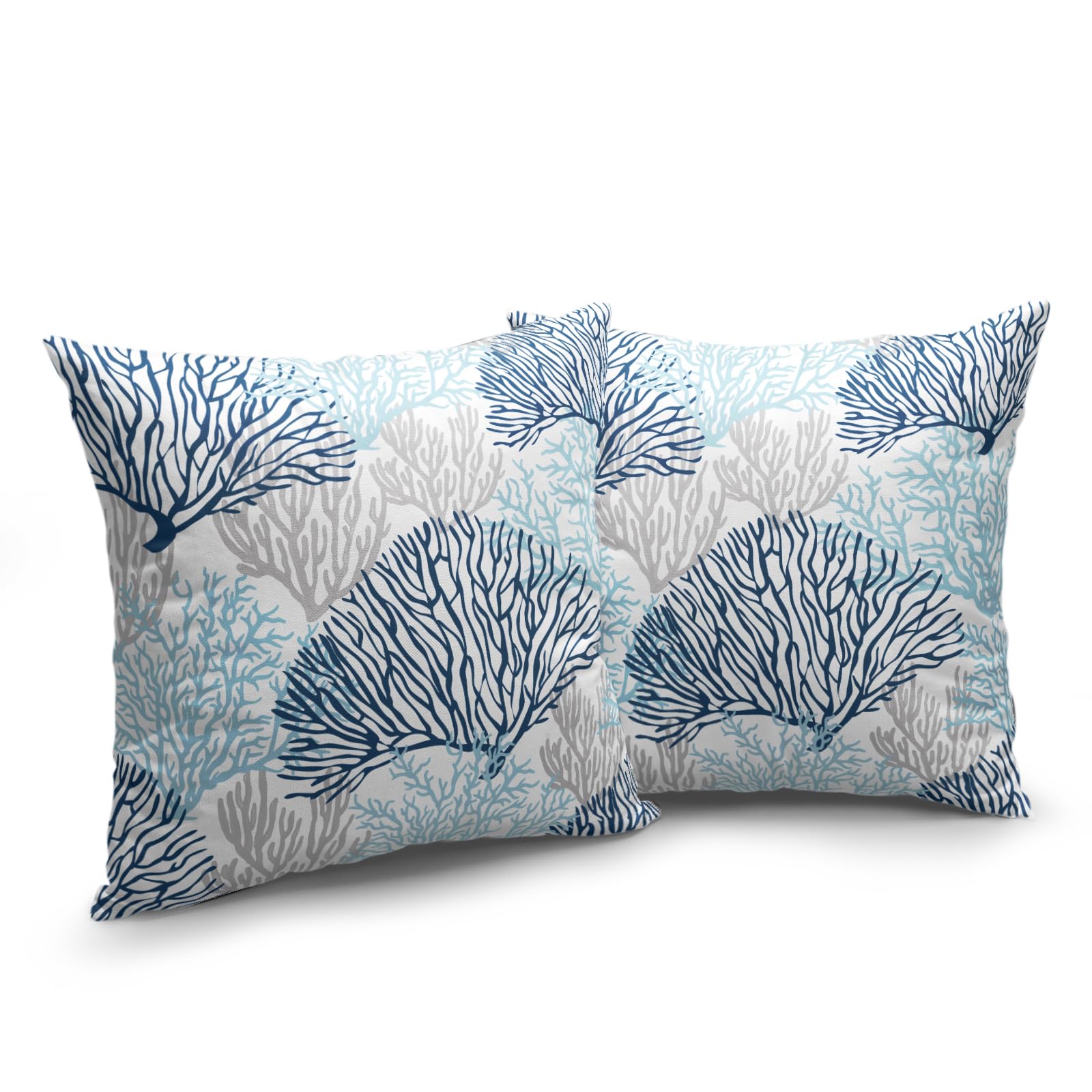 Sweetshow Set di 2 federe per cuscini, 40 x 40 cm, motivo oceano